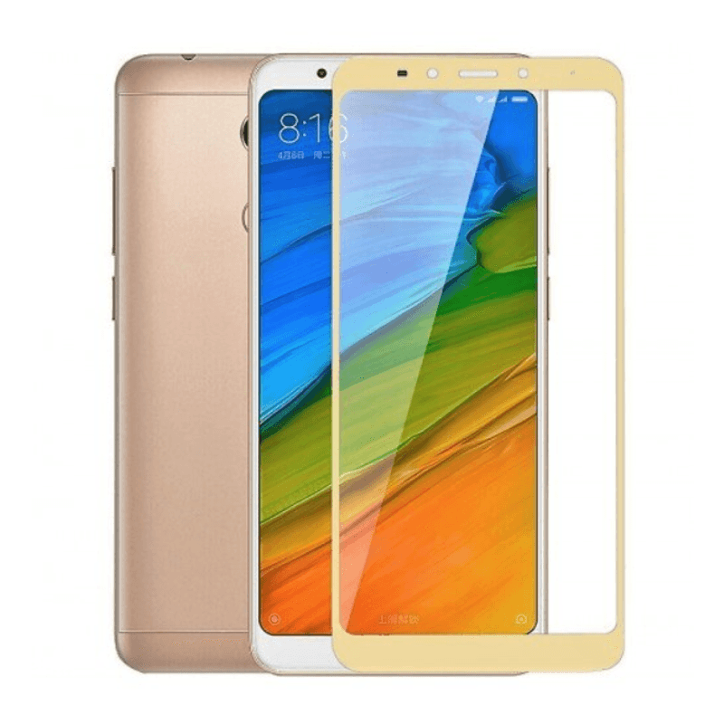 Laptop, Telefoane si Tablete - Telefoane mobile si accesorii - Accesorii Telefoane - Folii protectie telefoane - Folie de sticla pentru Samsung Galaxy A8 Plus 2018, Fullscreen 9H, Auriu - Infinity.ro