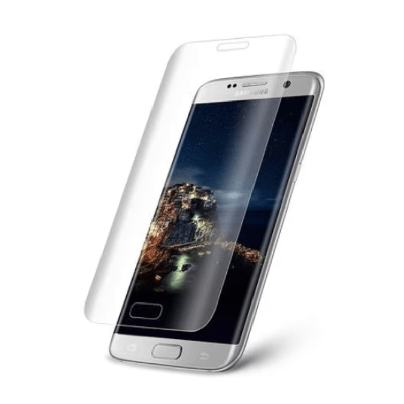 Laptop, Telefoane si Tablete - Telefoane mobile si accesorii - Accesorii Telefoane - Folii protectie telefoane - Folie protectie compatibila cu Samsung Galaxy S7 Edge, Silicon flexibil, Antireflexie - Infinity.ro