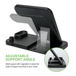 Laptop, Telefoane si Tablete - Telefoane mobile si accesorii - Accesorii Telefoane - Incarcatoare telefoane - Dock incarcare wireless 4in1  pentru iPhone, AirPods, Apple Watch si Pix pentru iPad, cablu Type-C, Negru - Infinity.ro