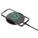 Laptop, Telefoane si Tablete - Telefoane mobile si accesorii - Accesorii Telefoane - Incarcatoare telefoane - Incarcator Wireless Devia Aurora compatibil cu iOS si Android, Tehnologie QI avansata pentru incarcare rapida, 15W , Negru - Infinity.ro