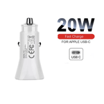 Laptop, Telefoane si Tablete - Telefoane mobile si accesorii - Accesorii Telefoane - Incarcatoare telefoane - Incarcator auto 20 W, adaptor si cablu USB-C la Lightning, 1m, Alb - Infinity.ro