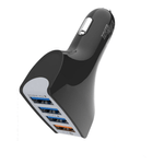 Laptop, Telefoane si Tablete - Telefoane mobile si accesorii - Accesorii Telefoane - Incarcatoare telefoane - Incarcator auto compatibil cu Qualcomm 3.0, Fast Charging, 4xUSB, Negru - Infinity.ro