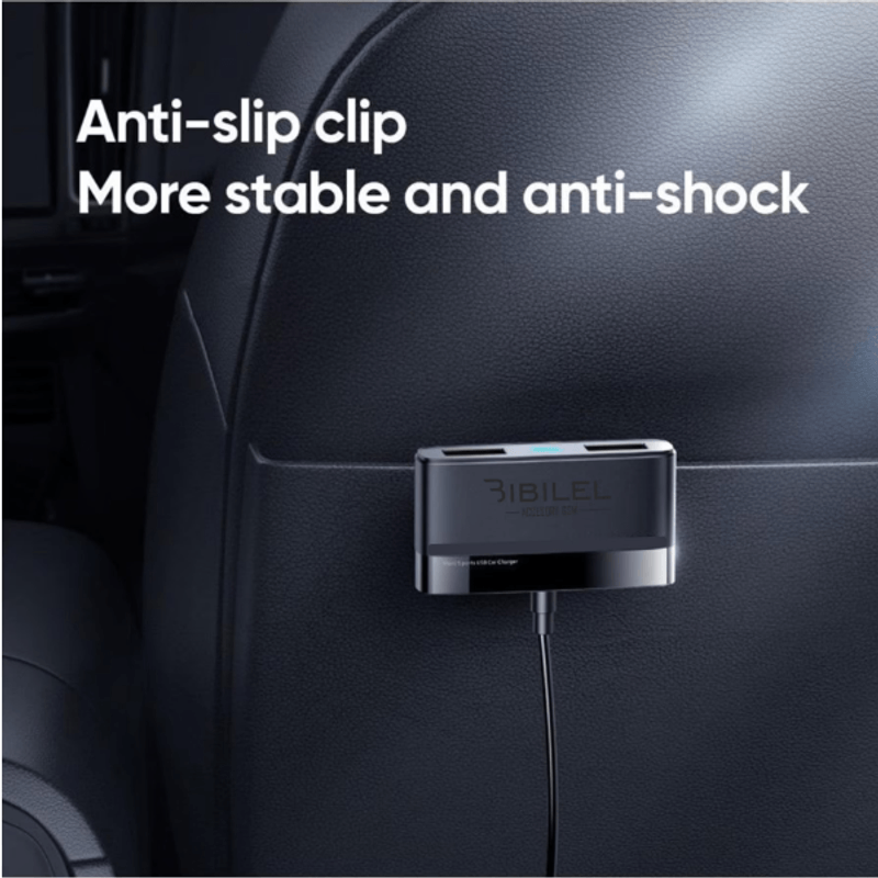 Laptop, Telefoane si Tablete - Telefoane mobile si accesorii - Accesorii Telefoane - Incarcatoare telefoane - Incarcator auto cu 5 porturi USB, putere 6.2A si cablu extins 1.5m, Negru - Infinity.ro