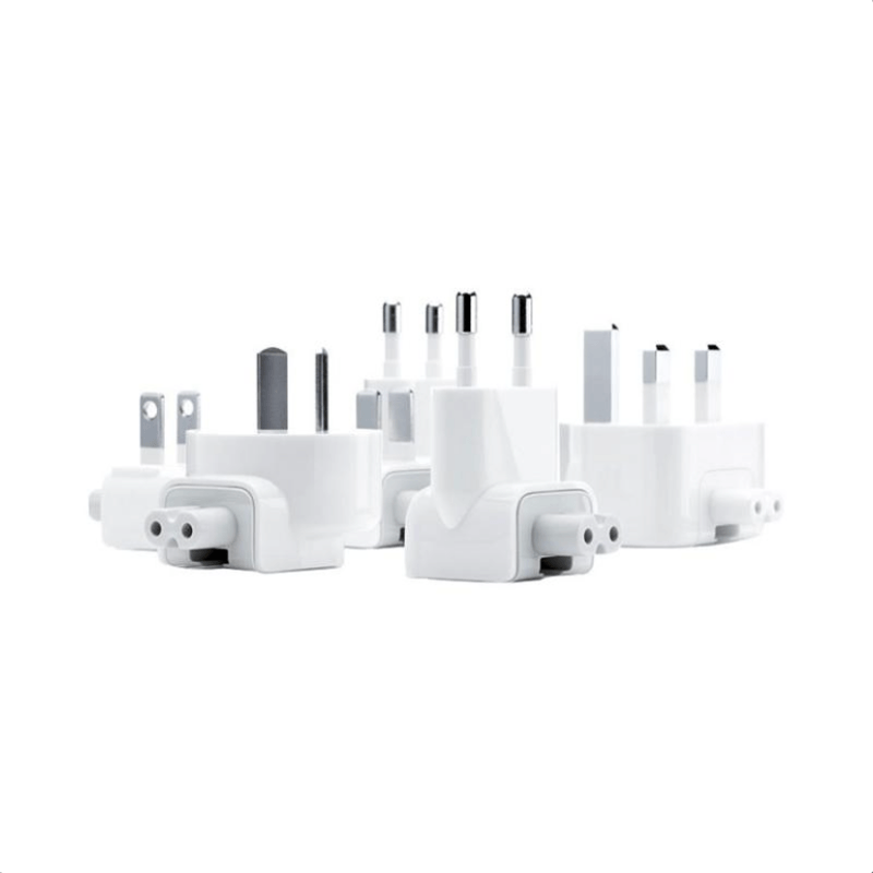 Laptop, Telefoane si Tablete - Telefoane mobile si accesorii - Accesorii Telefoane - Incarcatoare telefoane - Adaptori priza compatibil Apple, 7 piese, World Travel, Alb - Infinity.ro