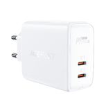 Laptop, Telefoane si Tablete - Telefoane mobile si accesorii - Accesorii Telefoane - Incarcatoare telefoane - Incarcatorul Alb Acefast GaN cu 2 porturi USB Type C, 50W, tehnologii PD, QC 3.0, AFC, FCP - Infinity.ro