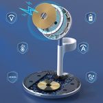 Laptop, Telefoane si Tablete - Telefoane mobile si accesorii - Accesorii Telefoane - Incarcatoare telefoane - Incarcator wireless 3 in 1 cu MagSafe, iPhone, AirPods si Apple Watch, cablu Type-C inclus, Alb - Infinity.ro