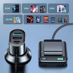 Laptop, Telefoane si Tablete - Telefoane mobile si accesorii - Accesorii Telefoane - Incarcatoare telefoane - Incarcator auto cu 5 porturi USB, putere de 72W si cablu extins de 1.5m, Negru - Infinity.ro