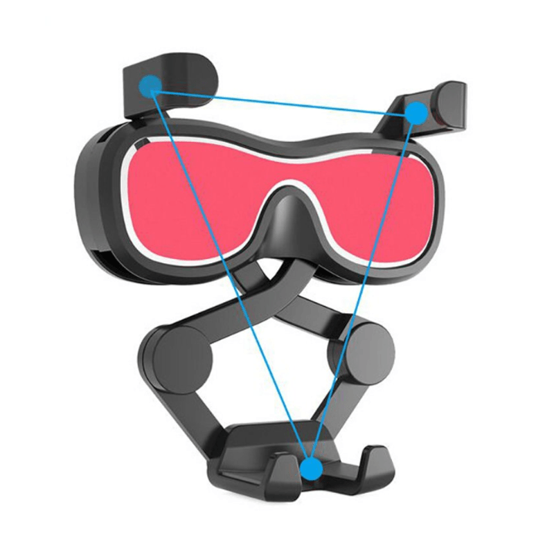 Laptop, Telefoane si Tablete - Telefoane mobile si accesorii - Accesorii Telefoane - Suport si docking telefoane - Suport auto pentru smartphone, Fixare in Grila de Ventilatie, Anti Gravity, Negru-Rosu - Infinity.ro