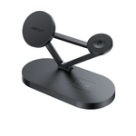 Laptop, Telefoane si Tablete - Telefoane mobile si accesorii - Accesorii Telefoane - Suport si docking telefoane - Suport compatibil cu iPhone cu MagSafe/Apple Watch/AirPods, incarcare  Wireless Qi 15W, Lumina Ambientala, Negru - Infinity.ro
