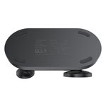 Laptop, Telefoane si Tablete - Telefoane mobile si accesorii - Accesorii Telefoane - Suport si docking telefoane - Suport compatibil cu iPhone cu MagSafe/Apple Watch/AirPods, incarcare  Wireless Qi 15W, Lumina Ambientala, Negru - Infinity.ro