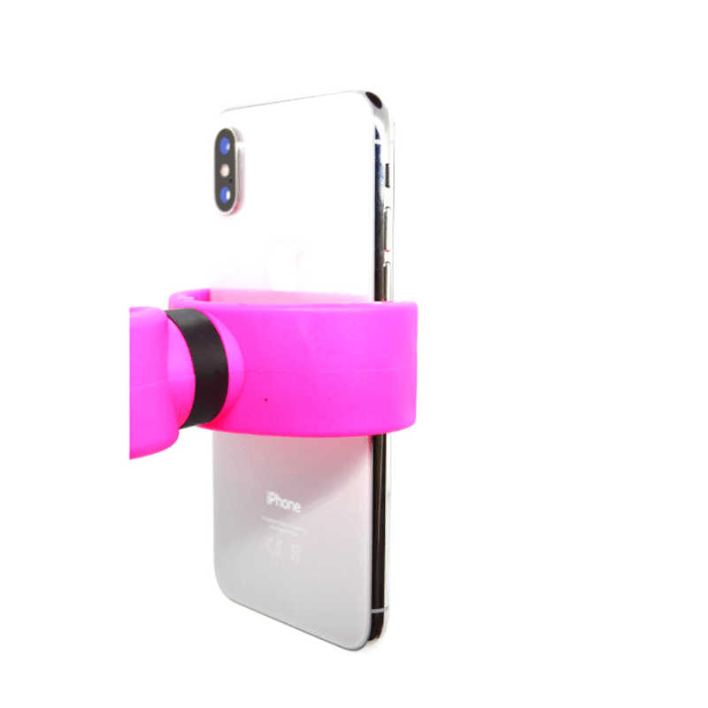 Laptop, Telefoane si Tablete - Telefoane mobile si accesorii - Accesorii Telefoane - Suport si docking telefoane - Suport compatibil cu dispozitive mobile, montare pe bicicleta, Roz - Infinity.ro