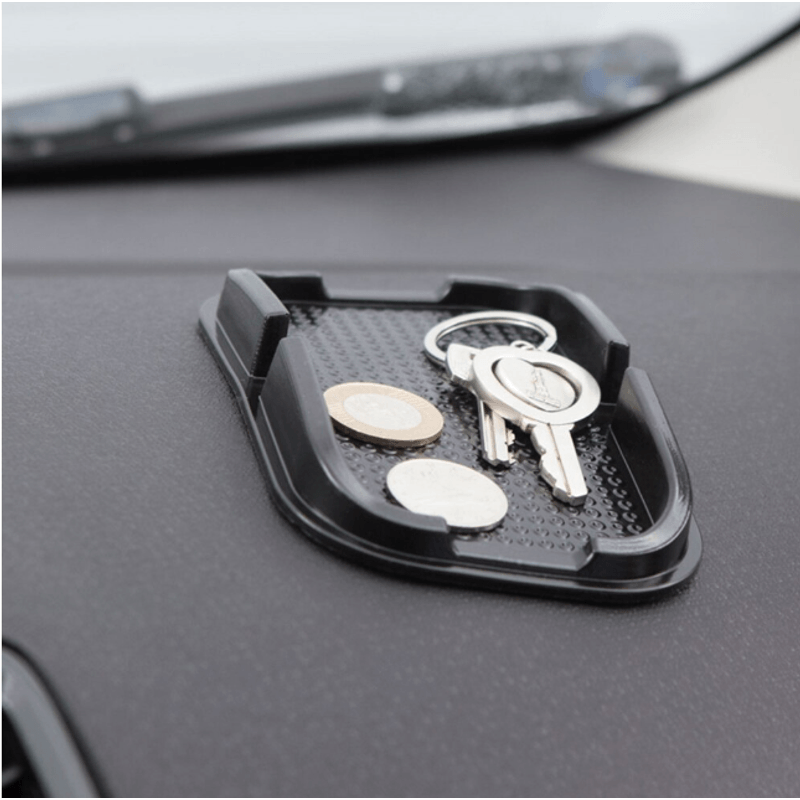 Auto si Moto - Piese auto si accesorii - Piese auto - Tuning - Suport Covoras Antialunecare Bord Masina, Material Silicon Cauciucat, Negru - Infinity.ro