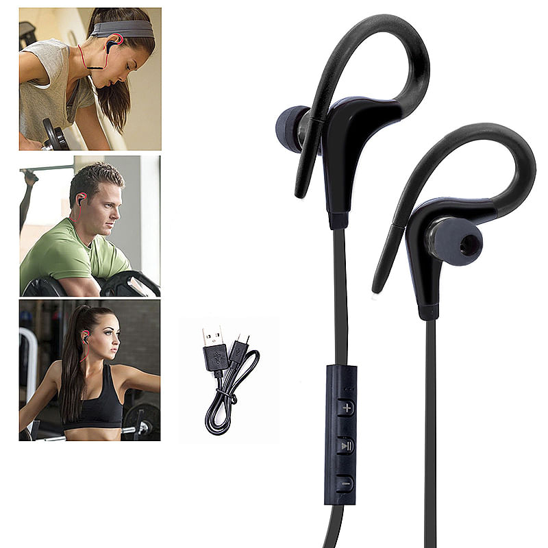 TV, Audio-Video si Foto - Portabile audio - Casti audio - Experimenteaza libertatea muzicii cu casti Bluetooth sport, potrivite pentru telefon, tableta si laptop. Disponibile in negru. - Infinity.ro