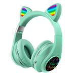 TV, Audio-Video si Foto - Portabile audio - Casti audio - Casti wireless cu urechi de Pisica, Over the year, bluetooth 5.0, Verde Menta Multicolor, ATX-BBL4164 - Infinity.ro