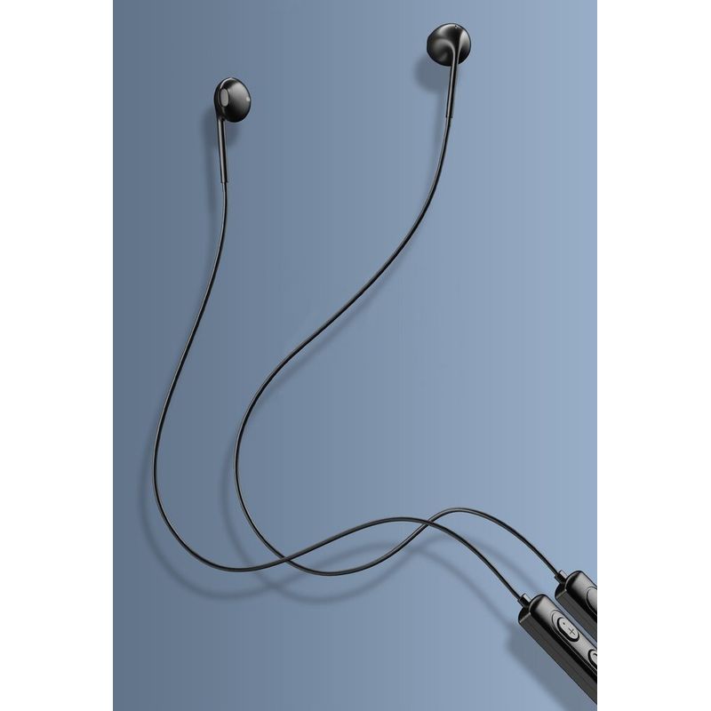 TV, Audio-Video si Foto - Portabile audio - Casti audio - Casti in-ear pentru activitati sportive cu banda pentru gat, tehnologie Bluetooth 5.0 si bass boost - Negru - Infinity.ro