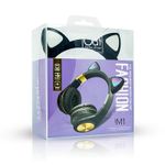 TV, Audio-Video si Foto - Portabile audio - Casti audio - Casti wireless cu urechi de Pisica, bluetooth 5.0, Negru Auriu, ATX-BBL3070 - Infinity.ro