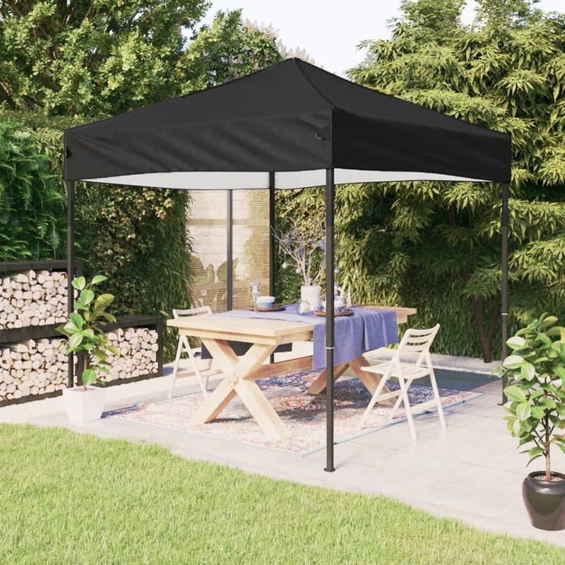 Casa si Gradina - Gradina si terasa - Umbrele si pavilioane - Pavilioane - Cort pliabil pentru petrecere, negru, 2x2 m - Infinity.ro