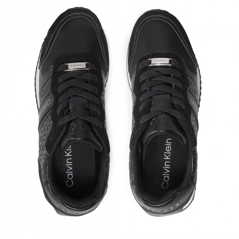 Fashion, accesorii si bijuterii - Femei - Incaltaminte femei - Sneakers si tenisi femei - Sneakers CALVIN KLEIN Retro Runner HW0HW00552 Ck Black BAX 37 EU Negru - Infinity.ro
