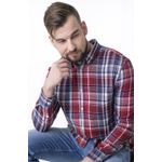 Fashion, accesorii si bijuterii - Barbati - Imbracaminte - Camasi barbati - Camasa Guess din bumbac cu guler button-down regular fit M INTL Rosu - Infinity.ro