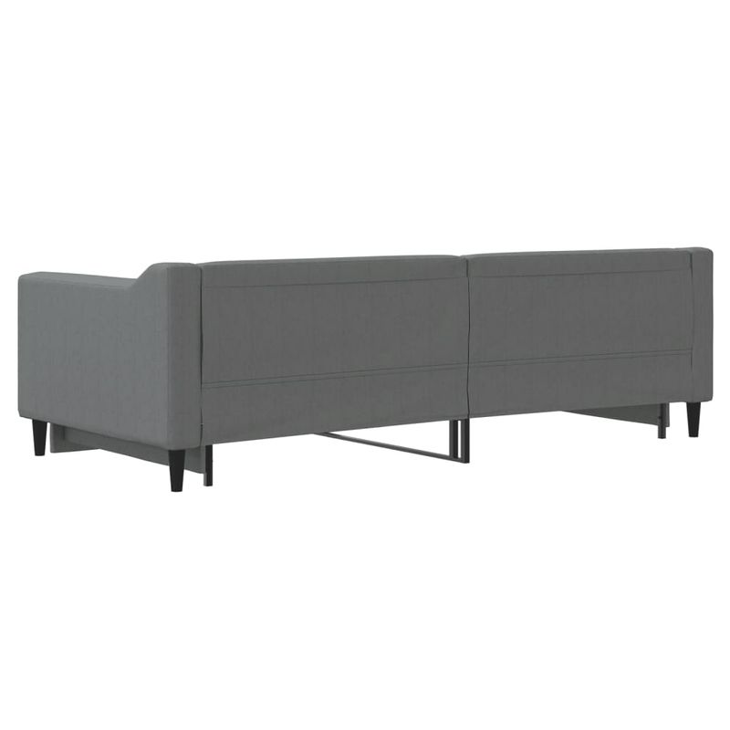 Casa si Gradina - Mobilier - Paturi si accesorii - Paturi - Pat de zi cu extensie, gri inchis, 90x200 cm, textil - Infinity.ro