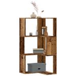 Casa si Gradina - Mobilier - Biblioteci si rafturi - Biblioteci - Biblioteca 3 niveluri lemn vechi 50x50x102 cm lemn prelucrat - Infinity.ro