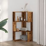 Casa si Gradina - Mobilier - Biblioteci si rafturi - Biblioteci - Biblioteca 3 niveluri lemn vechi 50x50x102 cm lemn prelucrat - Infinity.ro