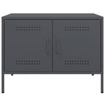 Casa si Gradina - Mobilier - Comode si corpuri - Comode - Dulapuri TV, 2 buc., antracit, 68x39x50,5 cm, otel - Infinity.ro