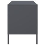 Casa si Gradina - Mobilier - Comode si corpuri - Comode - Dulapuri TV, 2 buc., antracit, 68x39x50,5 cm, otel - Infinity.ro