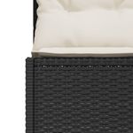 Casa si Gradina - Gradina si terasa - Mobilier exterior - Canapele si fotolii gradina - Canapea de gradina cu masa/perne, rotunda, negru, poliratan - Infinity.ro