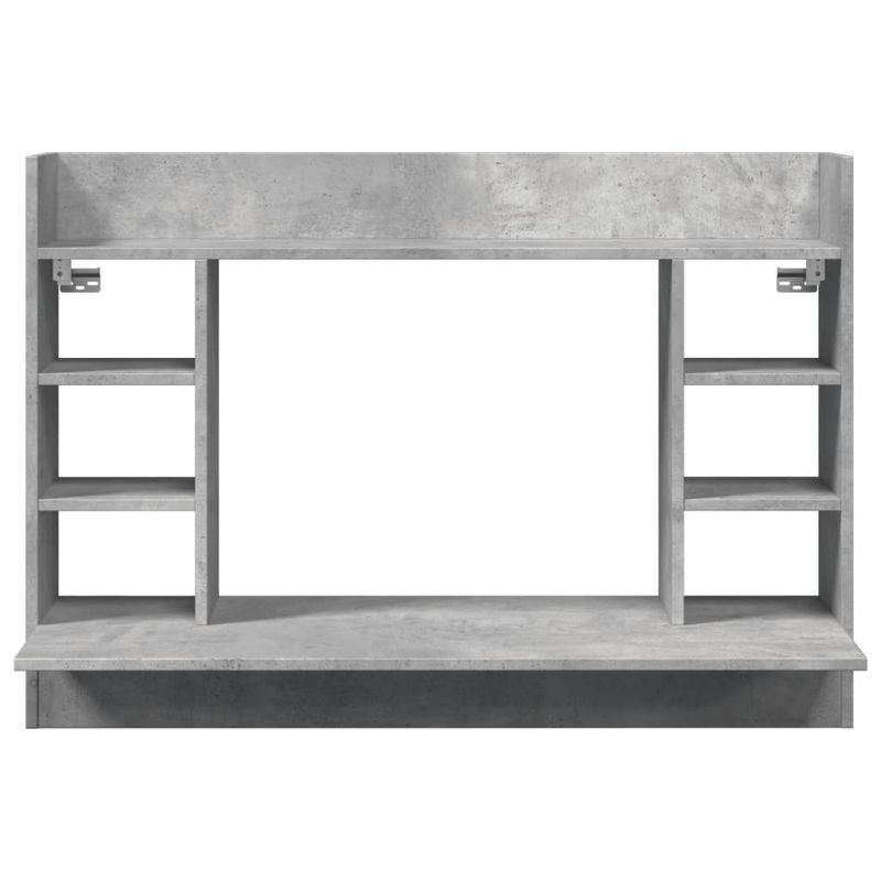 Casa si Gradina - Mobilier - Mese si birouri - Birouri - Birou montat pe perete, gri beton, 105x48x75 cm, lemn prelucrat - Infinity.ro