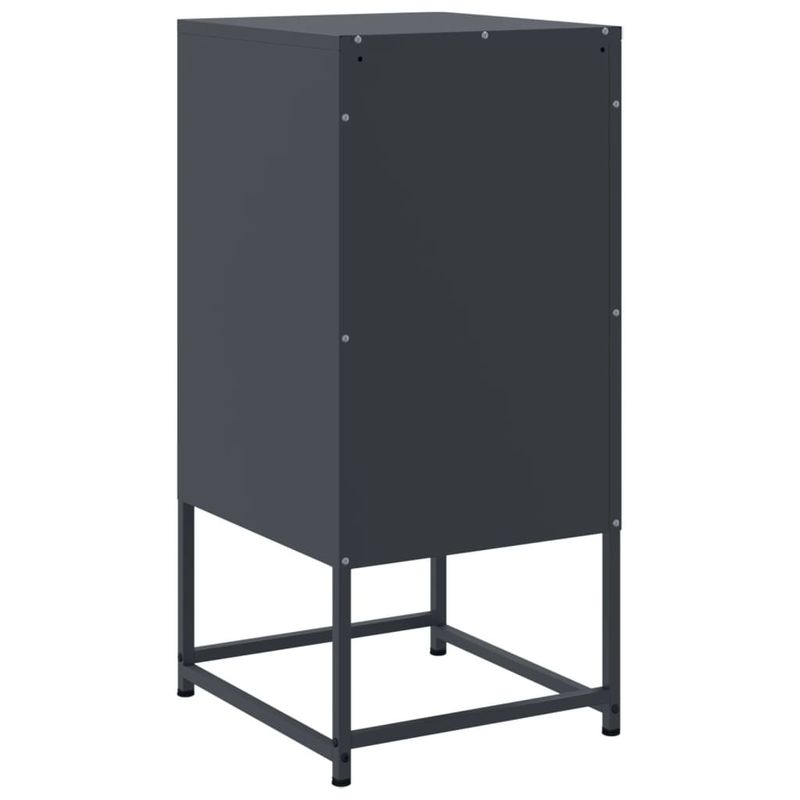 Casa si Gradina - Mobilier - Comode si corpuri - Noptiere - Noptiera, antracit, 36x39x78 cm, otel - Infinity.ro