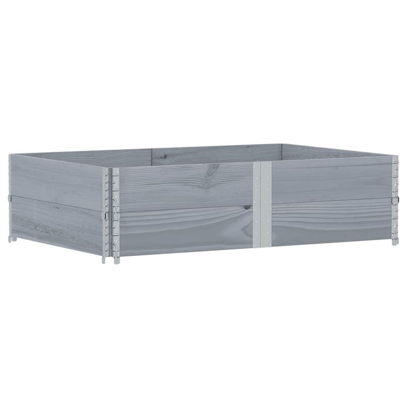 Casa si Gradina - Mobilier - Feronerie si accesorii mobila - Rame pentru paleti 2 buc. gri 150x100 cm lemn masiv de pin - Infinity.ro