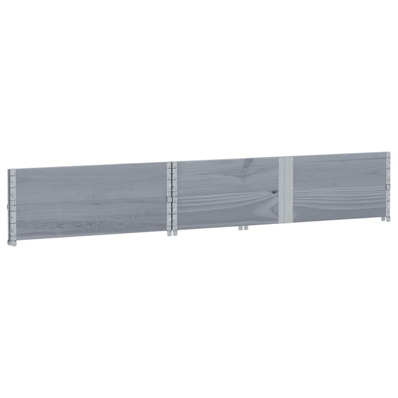 Casa si Gradina - Mobilier - Feronerie si accesorii mobila - Rame pentru paleti 2 buc. gri 150x100 cm lemn masiv de pin - Infinity.ro