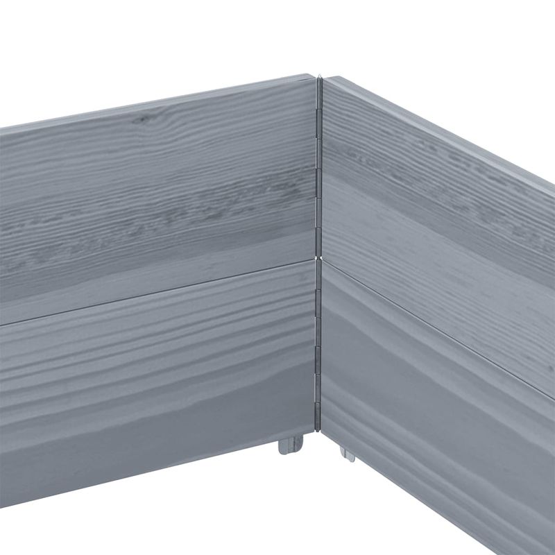 Casa si Gradina - Mobilier - Feronerie si accesorii mobila - Rame pentru paleti 2 buc. gri 150x100 cm lemn masiv de pin - Infinity.ro