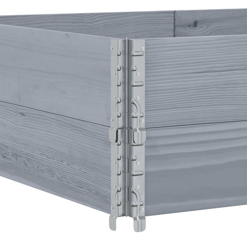 Casa si Gradina - Mobilier - Feronerie si accesorii mobila - Rame pentru paleti 2 buc. gri 150x100 cm lemn masiv de pin - Infinity.ro