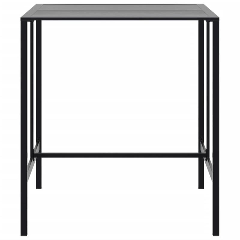 Casa si Gradina - Gradina si terasa - Mobilier exterior - Mese gradina - Masa de bar, negru, 100x100x110 cm, otel vopsit electrostatic - Infinity.ro