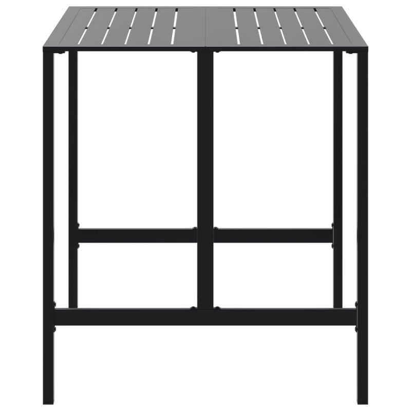 Casa si Gradina - Gradina si terasa - Mobilier exterior - Mese gradina - Masa de bar, negru, 100x100x110 cm, otel vopsit electrostatic - Infinity.ro