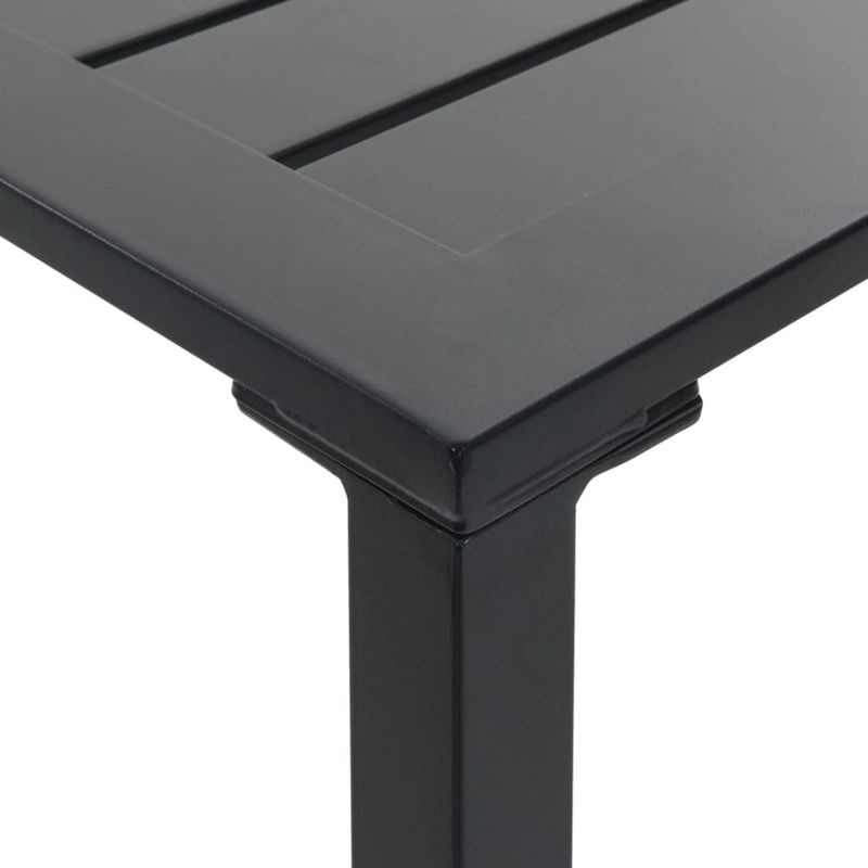 Casa si Gradina - Gradina si terasa - Mobilier exterior - Mese gradina - Masa de bar, negru, 100x100x110 cm, otel vopsit electrostatic - Infinity.ro