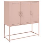 Casa si Gradina - Mobilier - Comode si corpuri - Corpuri bucatarie - Dulap inalt, roz, 100,5x39x107 cm, otel - Infinity.ro