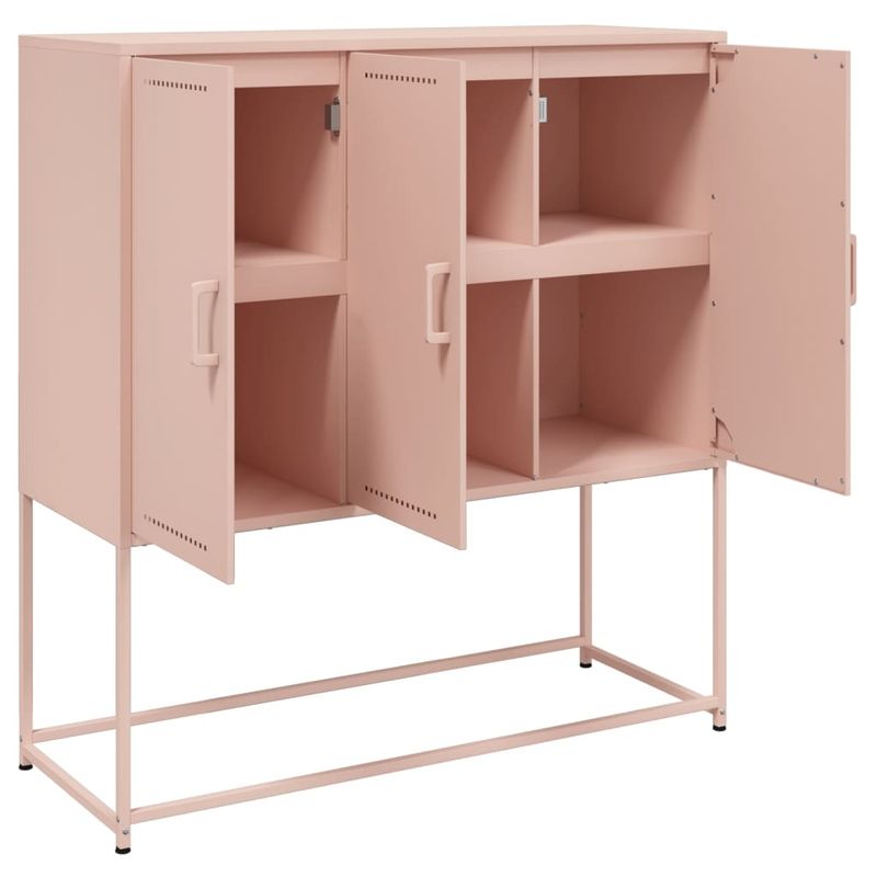 Casa si Gradina - Mobilier - Comode si corpuri - Corpuri bucatarie - Dulap inalt, roz, 100,5x39x107 cm, otel - Infinity.ro