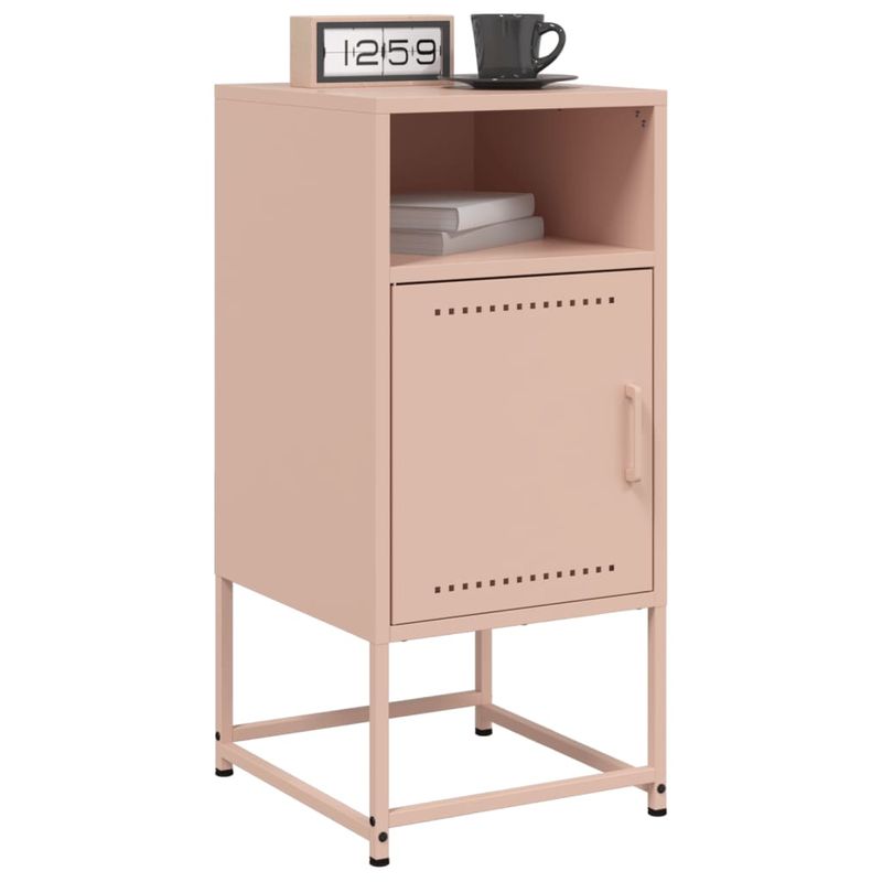 Casa si Gradina - Mobilier - Comode si corpuri - Noptiere - Noptiera, roz, 36x39x78 cm, otel - Infinity.ro