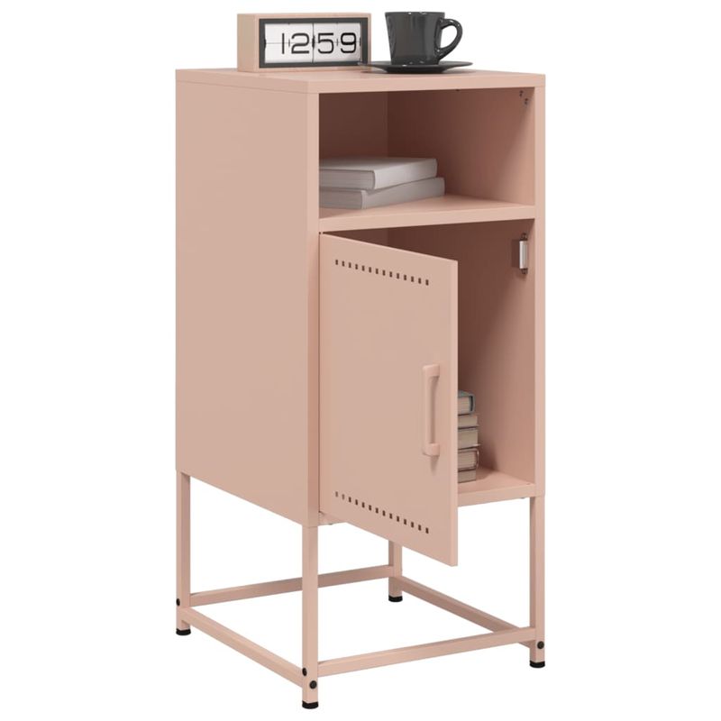 Casa si Gradina - Mobilier - Comode si corpuri - Noptiere - Noptiera, roz, 36x39x78 cm, otel - Infinity.ro