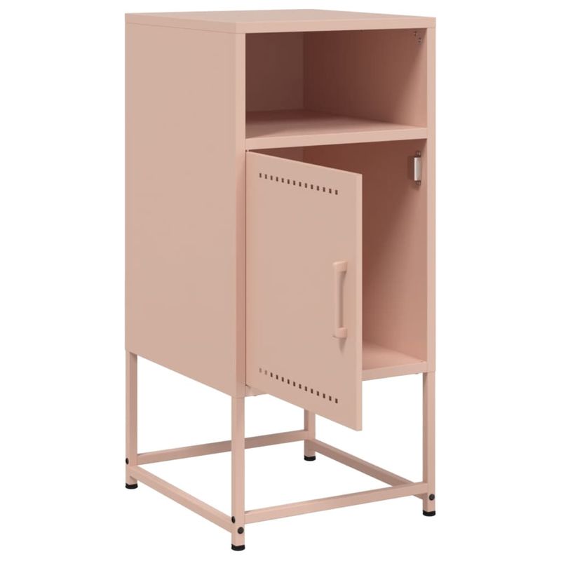 Casa si Gradina - Mobilier - Comode si corpuri - Noptiere - Noptiera, roz, 36x39x78 cm, otel - Infinity.ro