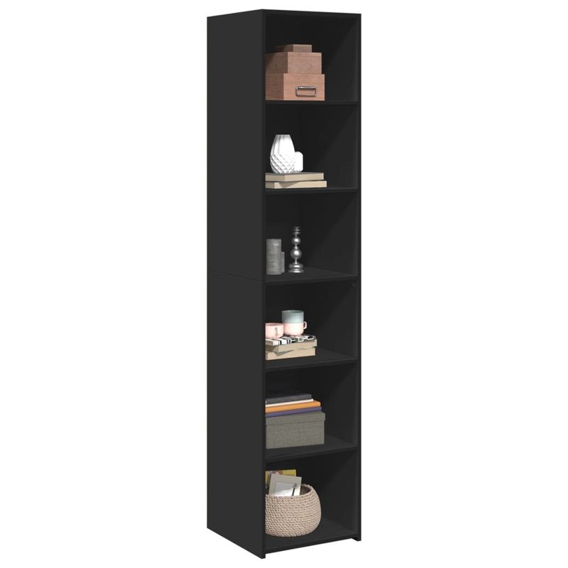 Casa si Gradina - Mobilier - Comode si corpuri - Corpuri bucatarie - Dulap inalt, negru, 40x41x185 cm, lemn prelucrat - Infinity.ro