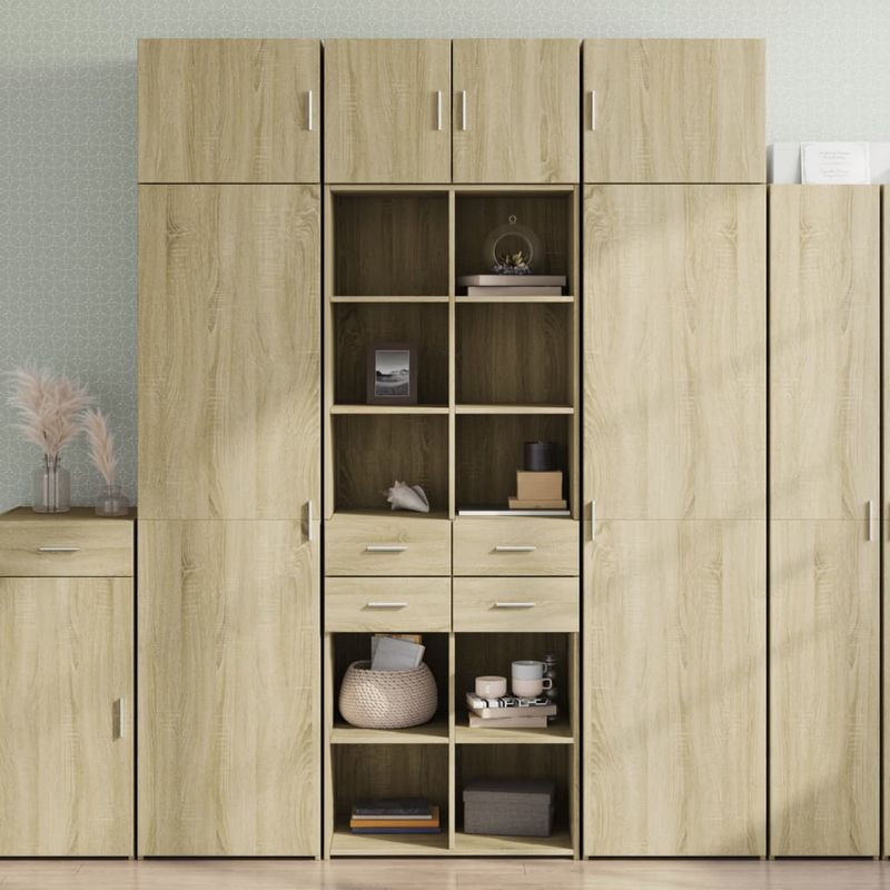 Casa si Gradina - Mobilier - Comode si corpuri - Corpuri bucatarie - Dulap inalt, stejar sonoma, 70x42,5x185 cm, lemn prelucrat - Infinity.ro