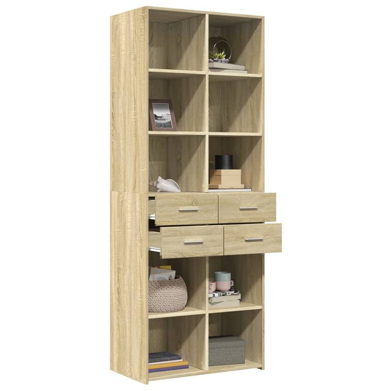 Casa si Gradina - Mobilier - Comode si corpuri - Corpuri bucatarie - Dulap inalt, stejar sonoma, 70x42,5x185 cm, lemn prelucrat - Infinity.ro