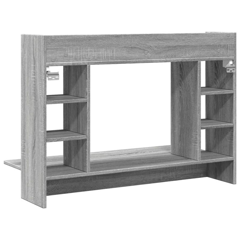 Casa si Gradina - Mobilier - Mese si birouri - Birouri - Birou montat pe perete sonoma gri 105x48x75cm lemn prelucrat - Infinity.ro