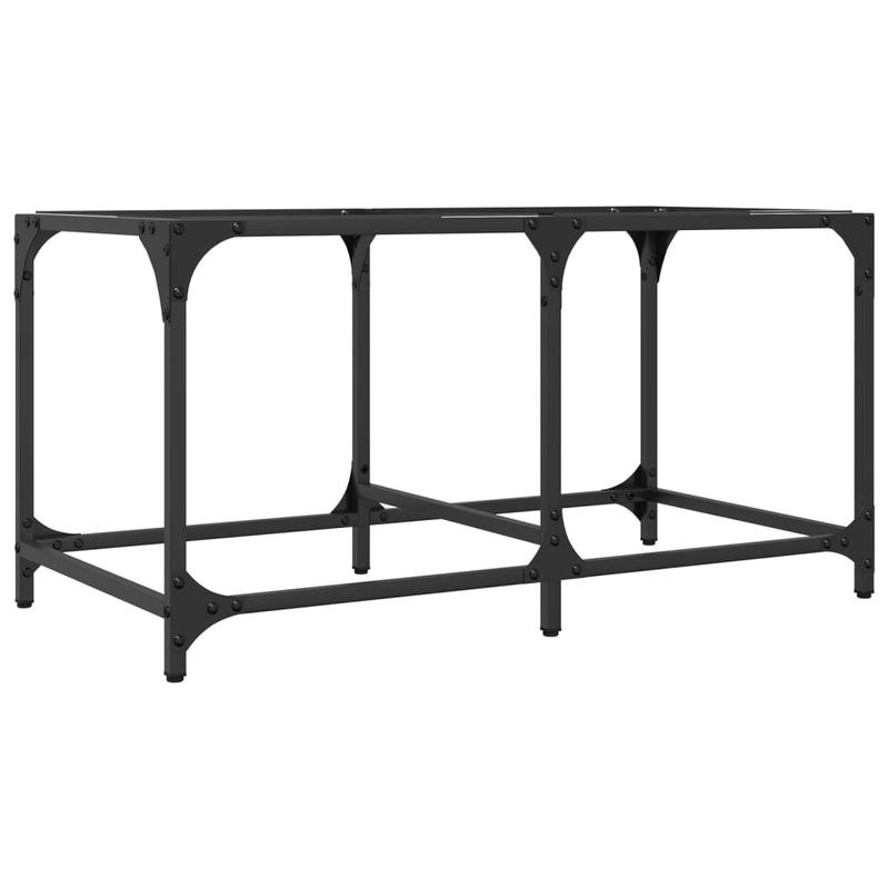 Casa si Gradina - Mobilier - Mese si birouri - Masute de cafea - Masuta de cafea blat din sticla transparenta 78,5x40x40 cm otel - Infinity.ro