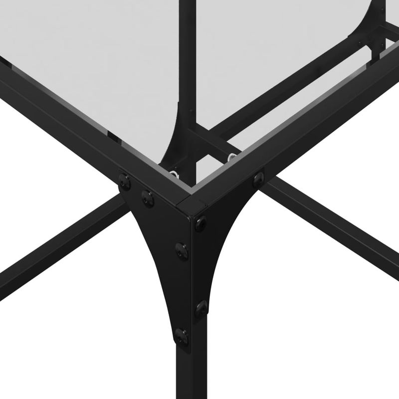 Casa si Gradina - Mobilier - Mese si birouri - Masute de cafea - Masuta de cafea blat din sticla transparenta 78,5x40x40 cm otel - Infinity.ro