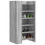 Casa si Gradina - Mobilier - Organizare si depozitare - Organizator incaltaminte - Pantofar, gri sonoma, 52x37,5x100 cm, lemn prelucrat - Infinity.ro